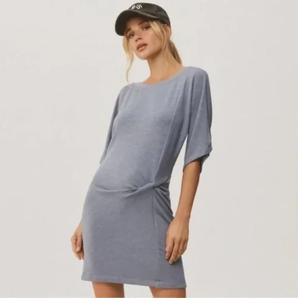 Anthropologie Daily Practice Side Twist Tee Dress M - Picture 1 of 7